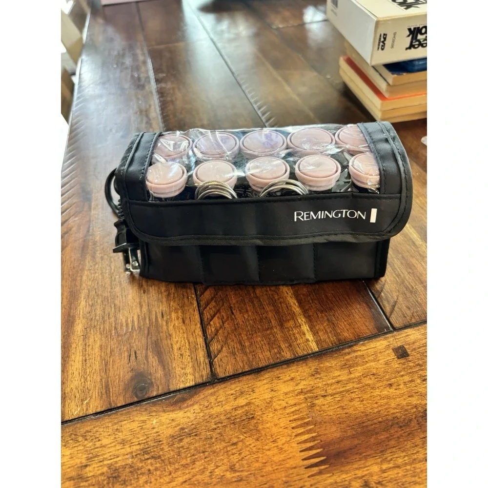 Remington Professional Ceramic Hot Rollers Travel Size 10 pcs Curlers Clips Pink